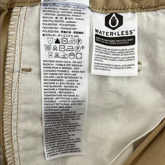 LEVI’S PREMIUM Khaki High Waist Cotton Pants Chinos Tapered Pleated, Size 30 - Picture 13 of 14
